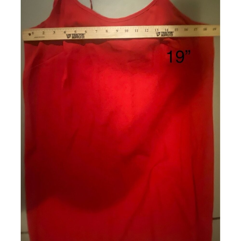 Nanette Lepore Shirt Dress Womens 14 Red Long Sleeve Collared Button Front 2 Pc - Picture 12 of 16